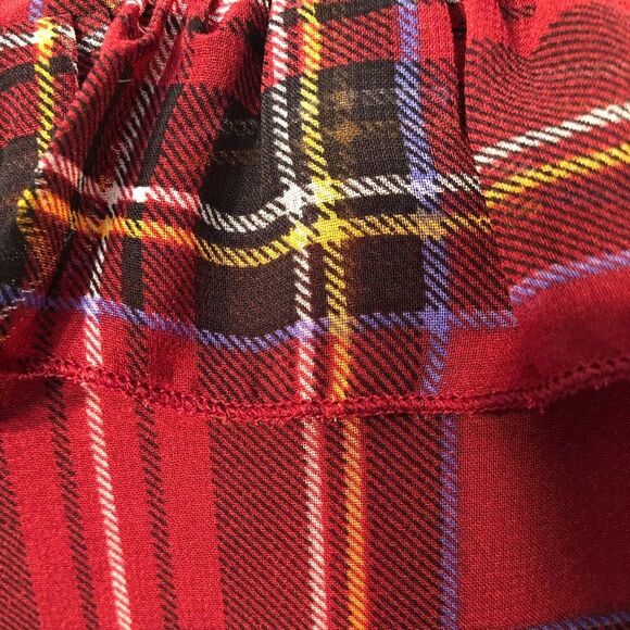 Mudpie plaid ruffled top long sleeve. Ramona top lined, adorable for Christmas! - Picture 5 of 8